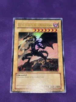 Yugioh! Red Eyes Black Dragon YAP1-EN002 Ultra Rare Near Mint English - Image 1