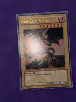Yugioh! Red Eyes Black Dragon YAP1-EN002 Ultra Rare Near Mint English - Image 3