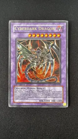 Yugioh Cyberdark Dragon 1st Edition Ultra Rare CDIP-EN035 LP - Image 1