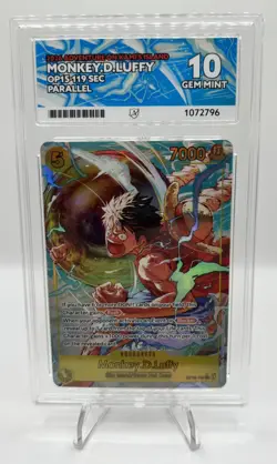 One Piece CCG Monkey.D.Luffy OP15-119 Alt Art SEC English - ACE 10 Perfect Subs - Image 1