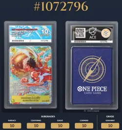 One Piece CCG Monkey.D.Luffy OP15-119 Alt Art SEC English - ACE 10 Perfect Subs - Image 4