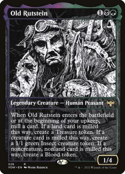 NM Showcase Foil Old Rutstein, Innistrad: Crimson Vow, Magic the Gathering, 326 - Image 1