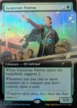 Near Mint x 1 Generous Patron (0768) - Foil - Extended Art Secret Lair Drop Seri - Image 1