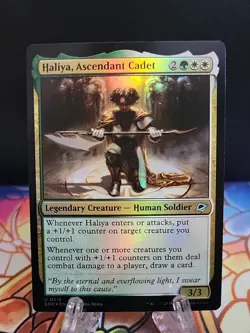 NM Foil Haliya, Ascendant Cadet, MTG, Edge of Eternities, Magic, 218 - Image 1