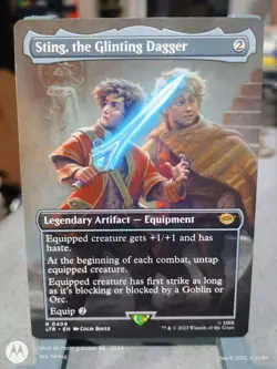 Sting, the Glinting Dagger (Borderless) Universes Beyond: The Lord of the Rings - Image 1