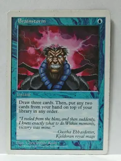 Magic: The Gathering * Brainstorm * 5th Edition - Image 1