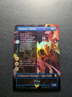 MTG Summon: Valefor - Foil - NM Borderless Final Fantasy Magic - Image 1