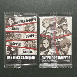 S6536 Straw Hat Crew Japan One Piece Stampede Movie Wafer Cards SEALED YM11 - Image 2