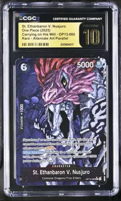 One Piece OP13-080 St. Ethanbaron V. Nusjuro Alt Art CGC Pristine 10 (English) - Image 1
