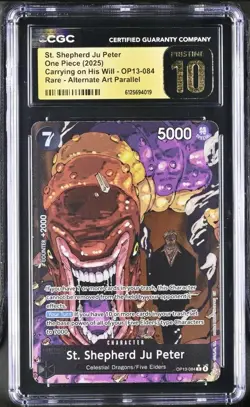 2025 ONE PIECE OP-13 084 ALT ART ST. SHEPHERD JU PETER CGC PRISTINE 10 - Image 1