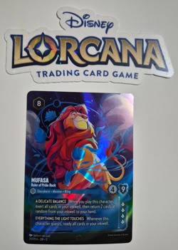 Disney Lorcana Shimmering Skies Enchanted Mufasa Ruler of Pride Rock NM Rare - Image 1