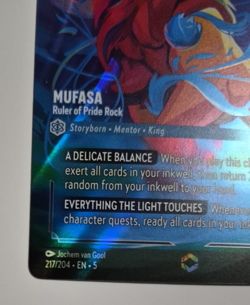 Disney Lorcana Shimmering Skies Enchanted Mufasa Ruler of Pride Rock NM Rare - Image 3