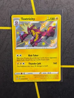Toxtricity SV042/SV122 Pokemon TCG Shining Fates Sword Shield Shiny Rare Card NM - Image 1