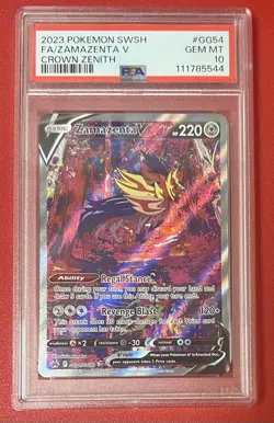 Pokemon TCG - Crown Zenith - Zamazenta V - #GG54 - Full Art - PSA 10 - GG54/GG70 - Image 1