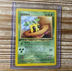 Pokemon Card Neo Genesis 1st Edition Sunkern 78/111 Vintage WOTC LP-NM - Image 1