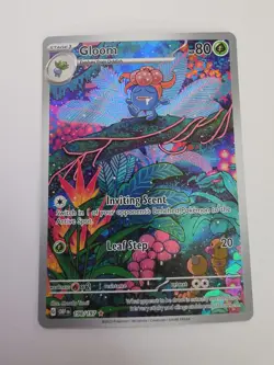 Gloom 198/197 IR Obsidian Flames Pokemon Card NM Scarlet & Violet - Image 1
