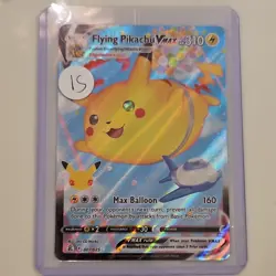 Pokemon TCG Holo 5-Card Lot Flying Pikachu VMAX Bulbasaur Squirtle +2 - Image 2