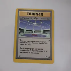 Cerulean City Gym 108/132 Gym Heroes Pokemon Misprint Card - Image 1