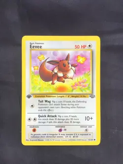 Pokemon Cards: Jungle 1st Edition Common: Eevee 51/64 - Image 1