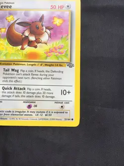 Pokemon Cards: Jungle 1st Edition Common: Eevee 51/64 - Image 4