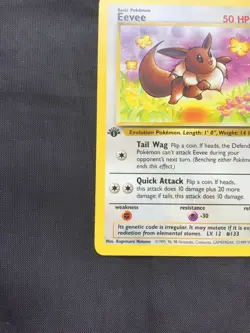 Pokemon Cards: Jungle 1st Edition Common: Eevee 51/64 - Image 5