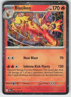 Blaziken (Cosmos Holo) 042/182 Holo Miscellaneous Cards & Products Pokemon MP - Image 1