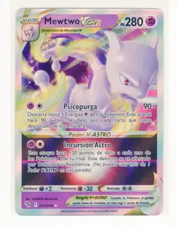 ~ESP~ SPANISH Mewtwo VAstro 031/078 Go Pokemon Card (G4) - Image 1