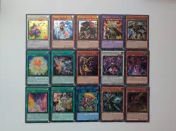 Lot Of (15) Yugioh Dueling Heroes Ultra Rare Cards - Image 1