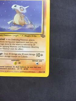 Pokemon Cards: Jungle 1st Edition Common: Cubone 50/64 - Image 4