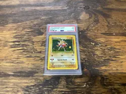 2000 POKEMON BASE SET 2 #8 HITMONCHAN-HOLO PSA 7 Graded Card Slabbed 8/130 - Image 2