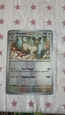 Persian 049/064 Shrouded Fable Reverse Holo Pokemon TCG Card - Image 1