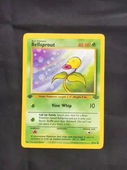 Pokemon Cards: Jungle 1st Edition Common: Bellsprout 49/64 - Image 1