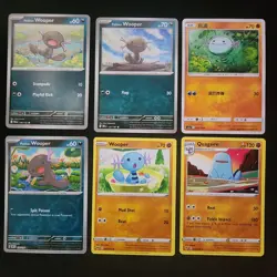 Pokemon Wooper & Quagsire x12 Card Lot Bundle - Image 1