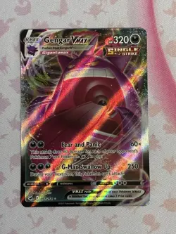 Gengar VMAX 157/264 Fusion Strike Full Art Ultra Rare Holo Pokemon Card - Image 1