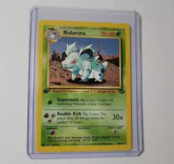 Nidorina 40/64 1st Edition Jungle Pokemon Card Vintage WOTC LP-NM - Image 1