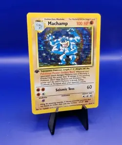 Machamp 8/102 1st Edition Base Set UK 4th Print 1999-2000Holo Pokemon Card WOTC - Image 3