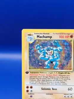 Machamp 8/102 1st Edition Base Set UK 4th Print 1999-2000Holo Pokemon Card WOTC - Image 4