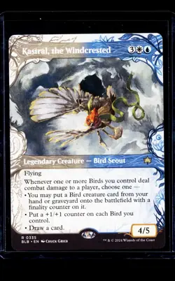 MTG Magic the Gathering BLB Bloomburrow Showcase #335 Kastral the Windcrested - Image 1