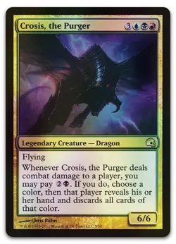 Crosis, the Purger #5 (Foil) (NM) Premium Deck Series: Graveborn GRV Magic MTG - Image 1