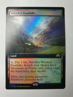 MTG - Wooded Foothills - Modern Horizons 3 #467 - Extended Foil N/M - Image 1