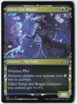 Silver-Fur Master (Showcase) Foil U Kamigawa: Neon Dynasty 353 NM - Image 1