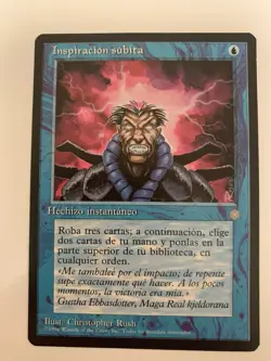 MTG NM Inspiracion Subita Spanish Brainstorm Ice Age Free Shipping US & Tracking - Image 1
