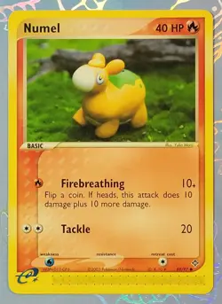 Numel 69/97 EX Dragon E-reader Yuka Morii Clay Art Pokemon Card VLP - Image 1
