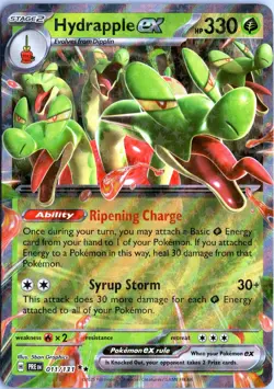 HYDRAPPLE EX 011/131 DOUBLE RARE PRISMATIC EVOLUTIONS POKEMON NM - Image 1