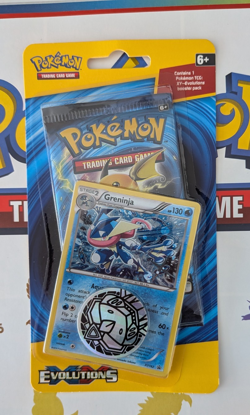 Pokemon XY Evolutions Booster Blister Pack Raichu Art Greninja Promo New&Sealed - Image 1