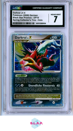 DARKRAI LV.X BLACK STR PRMS - D & P SPRING COLLECTOR'S TIN DP19 POKEMON CGC 7 - Image 1