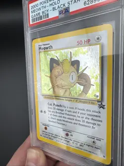 Mauzi WP10 Holo Pokemon TCG Game Boy Wizards Black Star Promos 2000 ENG PSA 7 - Image 2