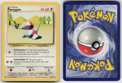 Porygon 39/102 Uncommon Base Set Unlimited Pokemon MP - Image 3