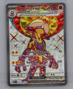 Toxtricity ex 227/182 Pokemon TCG Paradox Rift NM - Image 1