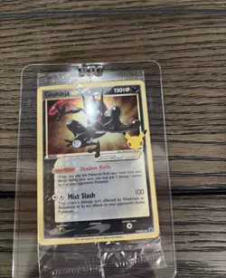 TCG POKEMON CELEBRATIONS GRENINJA GOLD STAR PROMO SWSH144 SEALED - Image 1